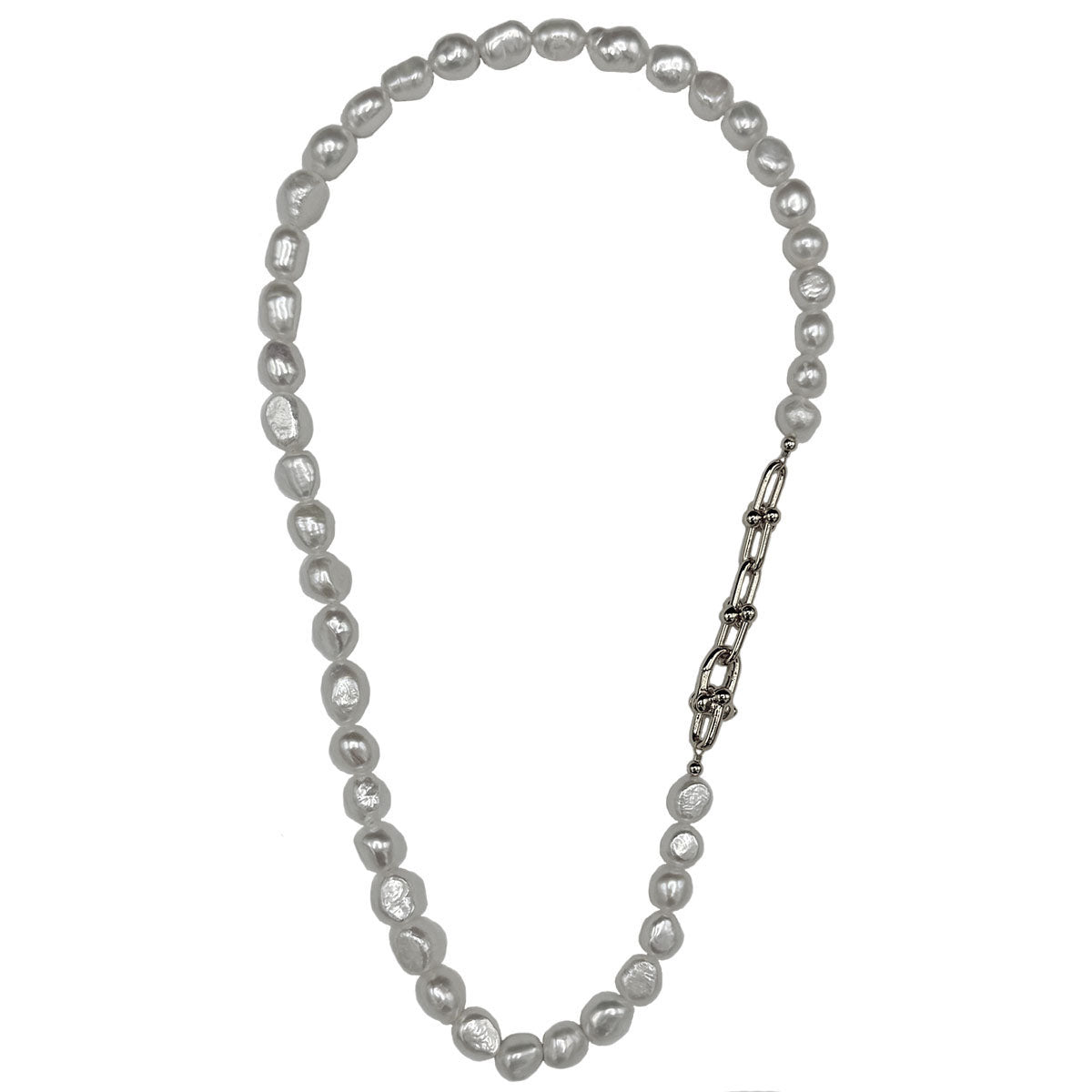 151-01-S-SHORT | THE ROXY NECKLACE ON SILVER 18