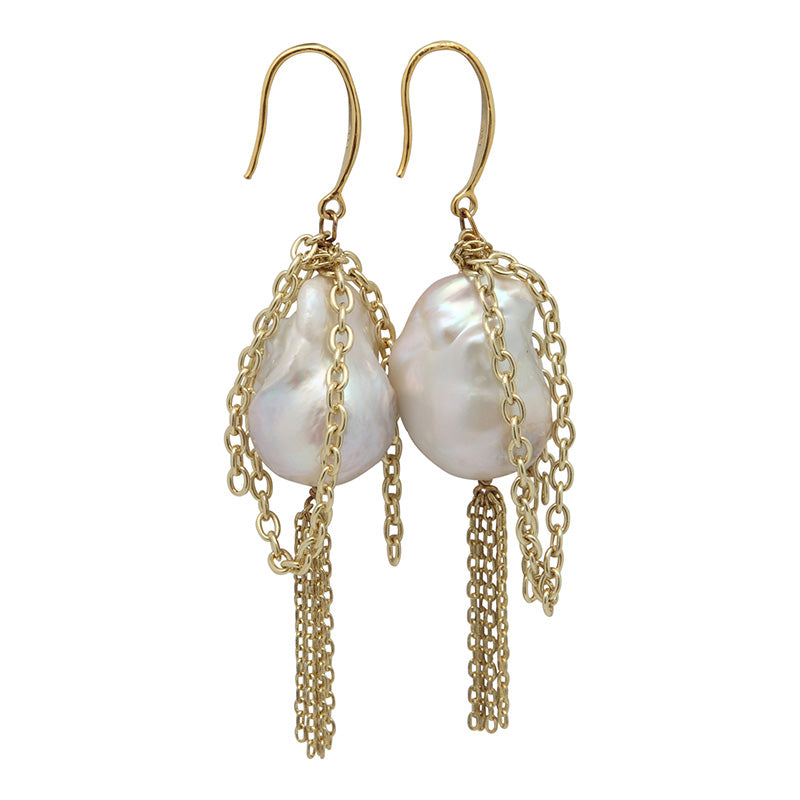 THE SYLVIA EARRING ON GOLD